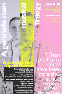 A Gertrude Stein Musical Trilogy | Encompass New Opera Theatre, Brooklyn, New York